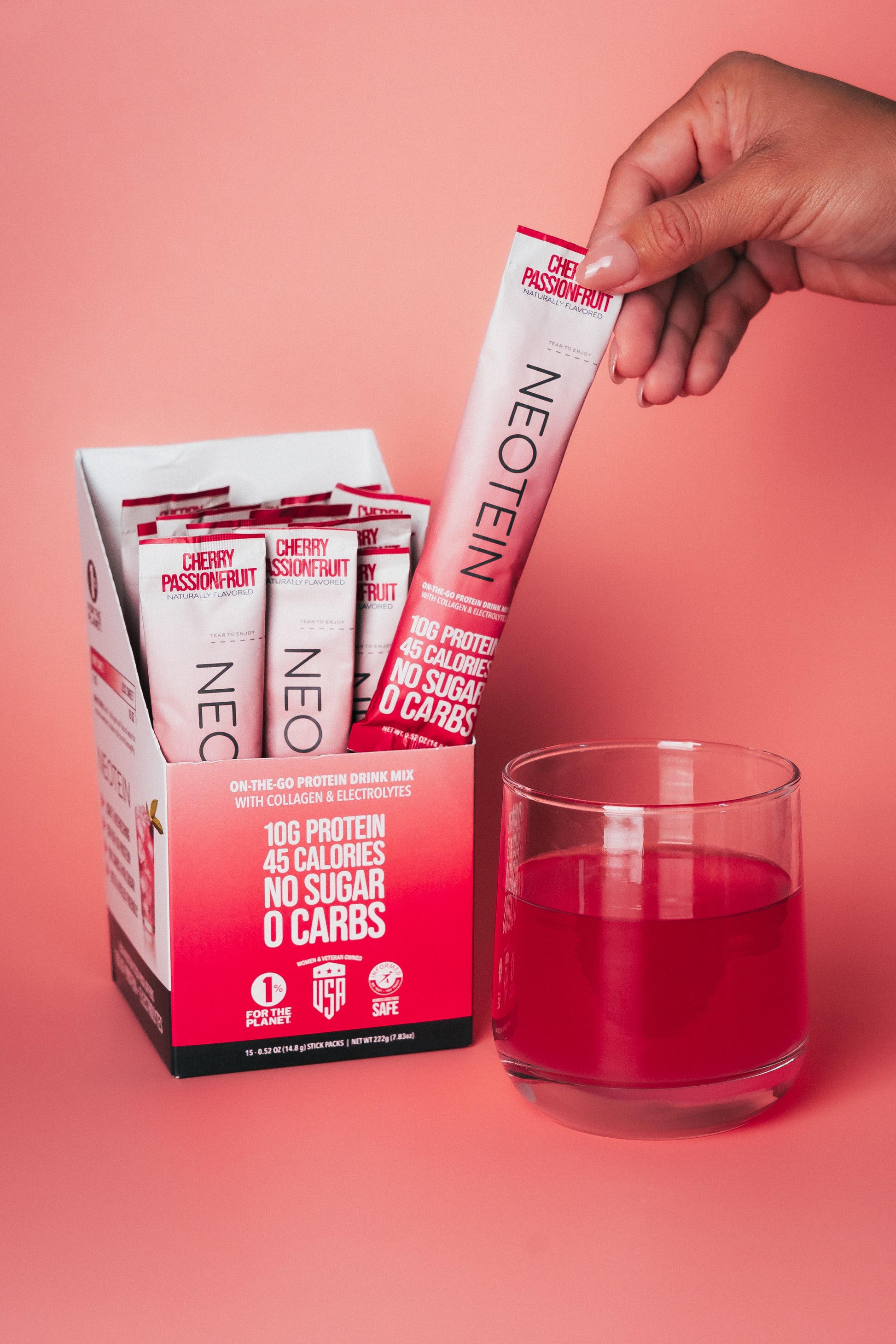 Neotein Cherry Passionfruit- Box of 15 Stick Packs