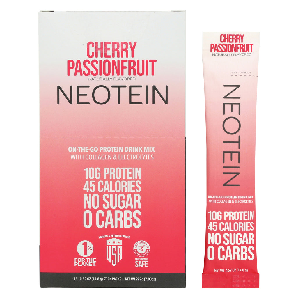 Neotein Cherry Passionfruit - 2 Box Monthly Subscription (30 Stick Packs Total)