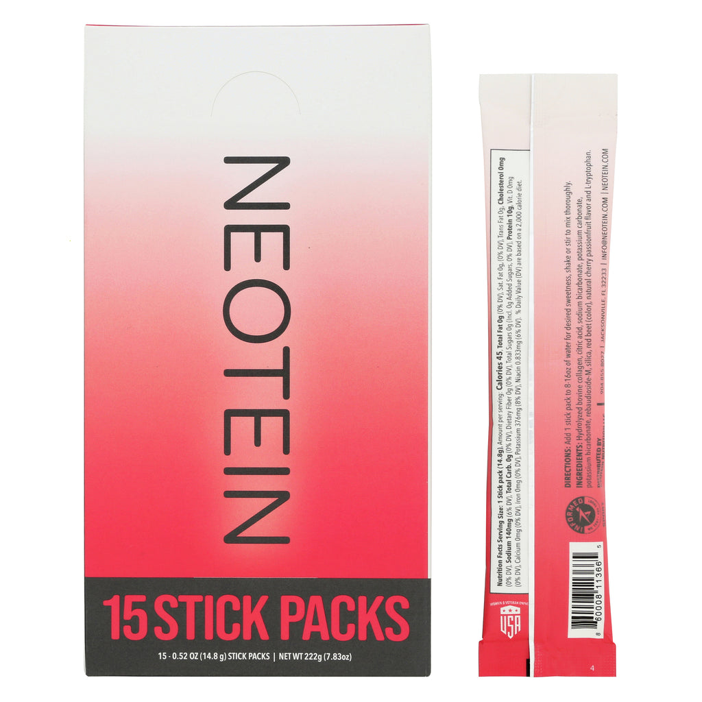 Neotein Cherry Passionfruit - 2 Box Monthly Subscription (30 Stick Packs Total)