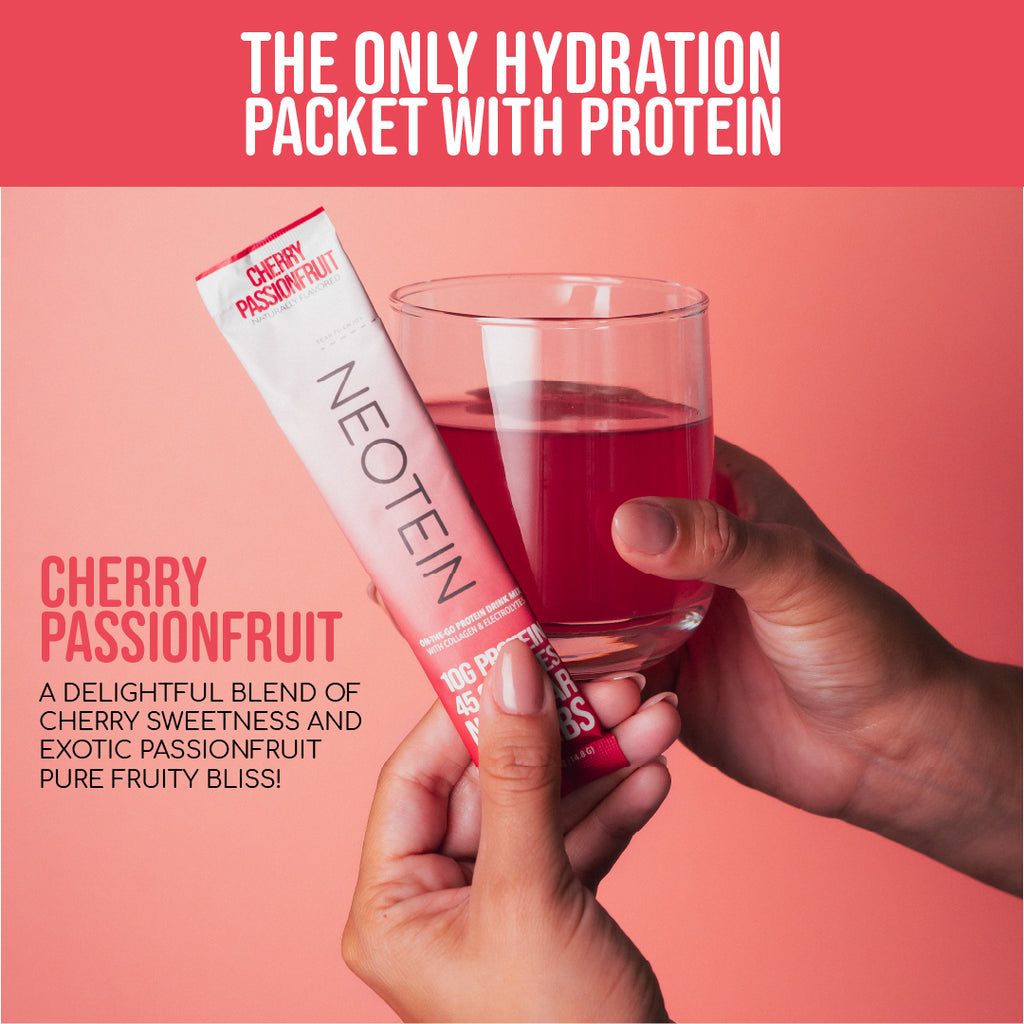 Neotein Cherry Passionfruit - 2 Box Monthly Subscription (30 Stick Packs Total)